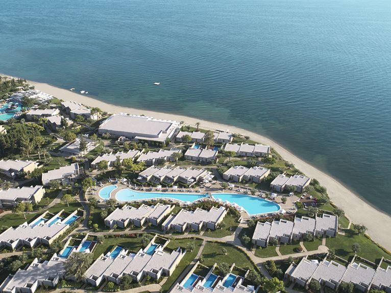 obiekt, teren hotelu, plaża