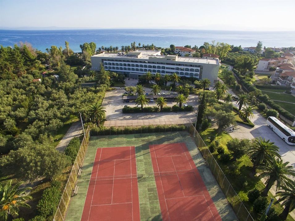 teren hotelu, sport i rekreacja, korty tenisowe