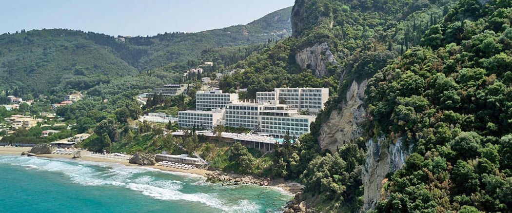 obiekt, teren hotelu, plaża