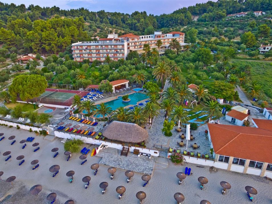 teren hotelu, plaża