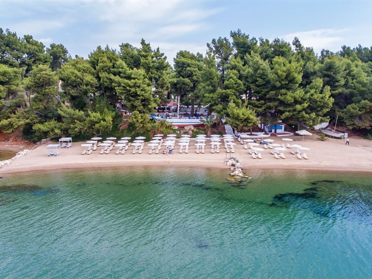teren hotelu, plaża