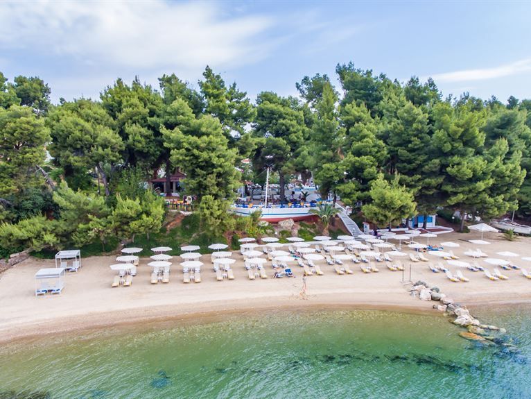teren hotelu, plaża