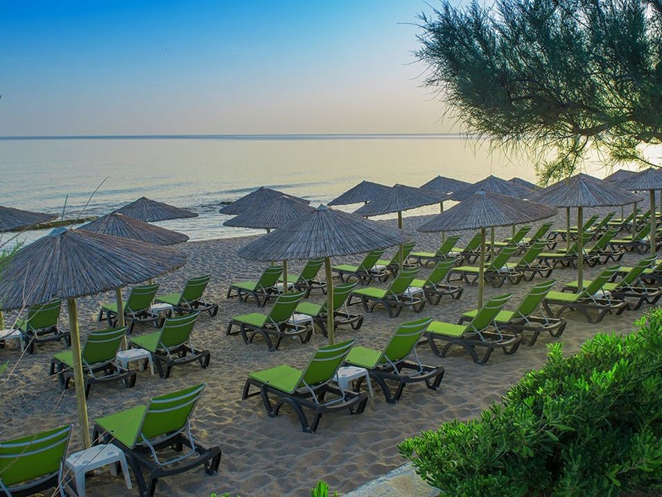 teren hotelu, plaża