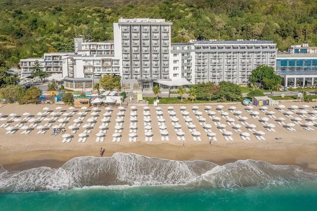 teren hotelu, plaża