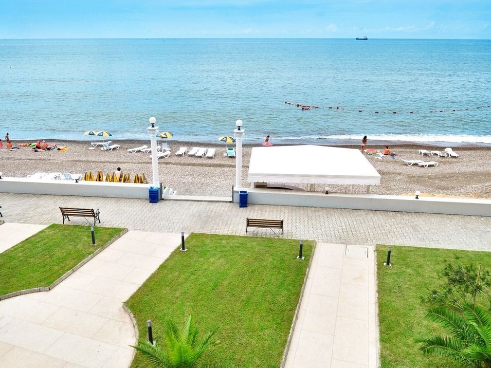 teren hotelu, plaża