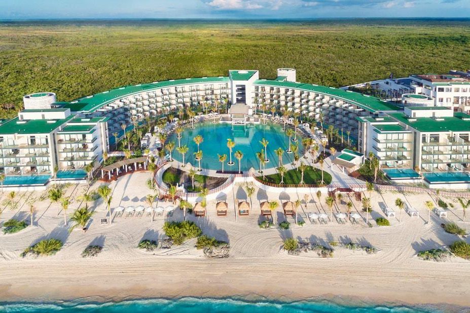 plaża, teren hotelu, obiekt
