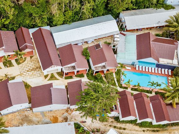 teren hotelu, basen