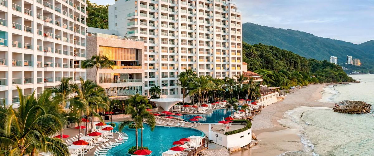 obiekt, teren hotelu, plaża