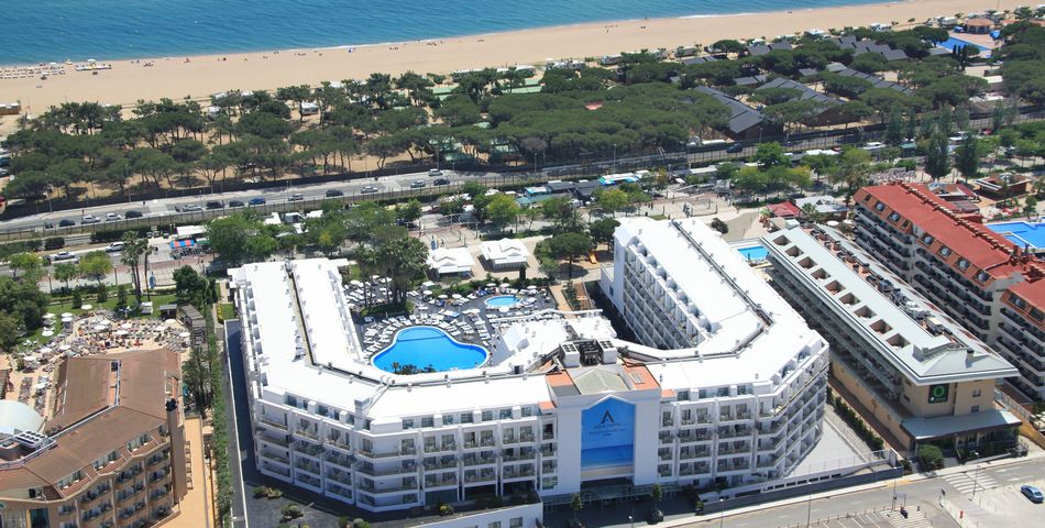 teren hotelu, plaża