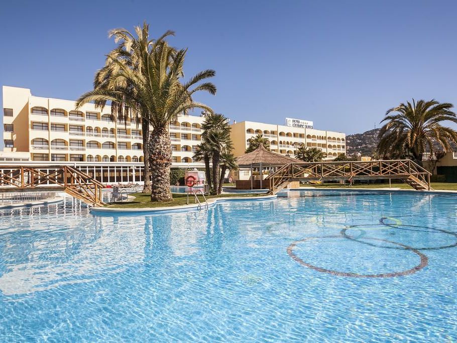 obiekt, teren hotelu, basen