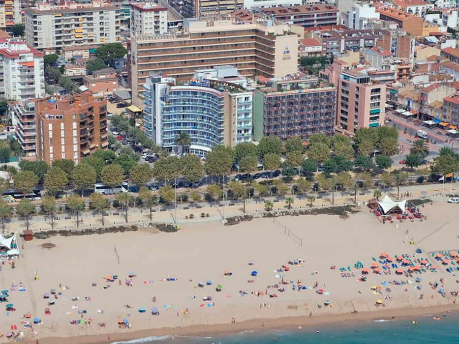 obiekt, teren hotelu, plaża