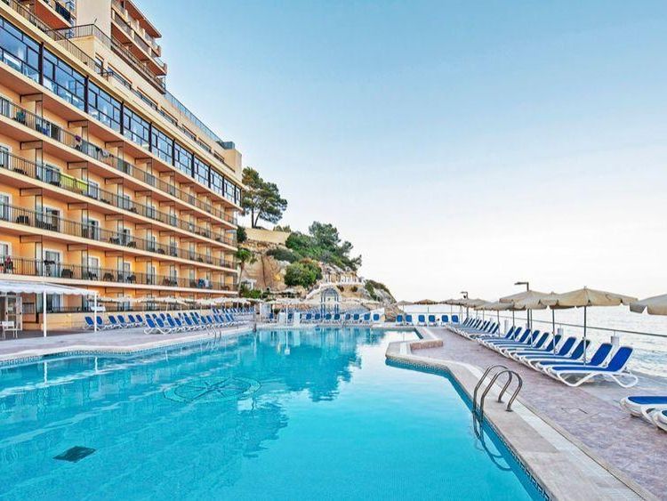 obiekt, teren hotelu, basen