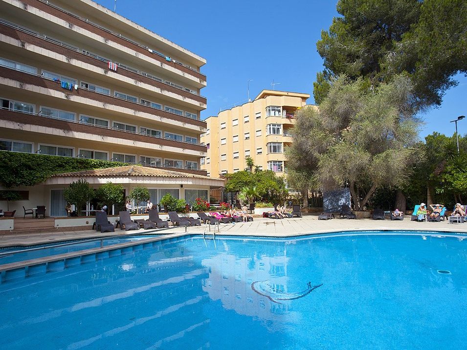 obiekt, teren hotelu, basen