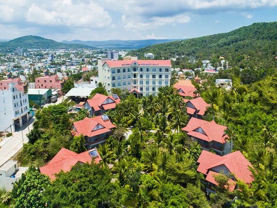 obiekt, teren hotelu, góry