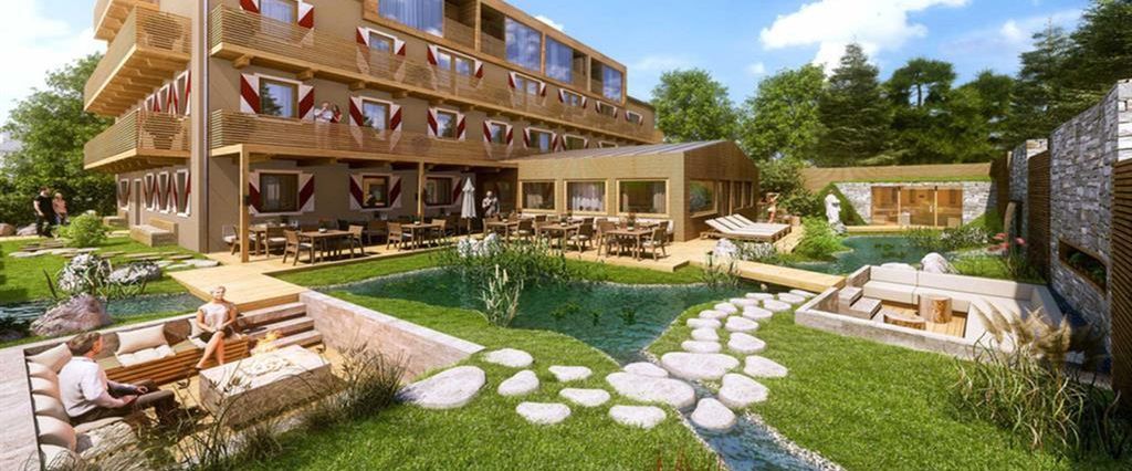 obiekt, teren hotelu