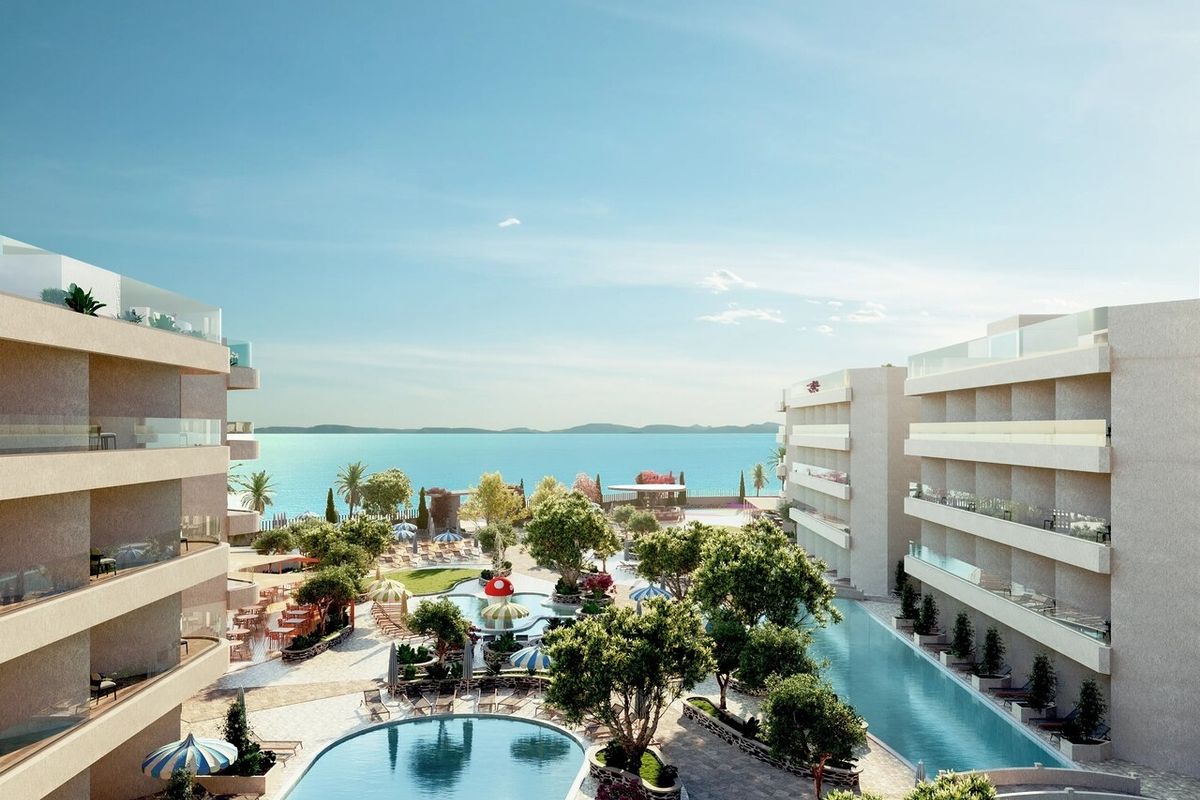 basen, teren hotelu