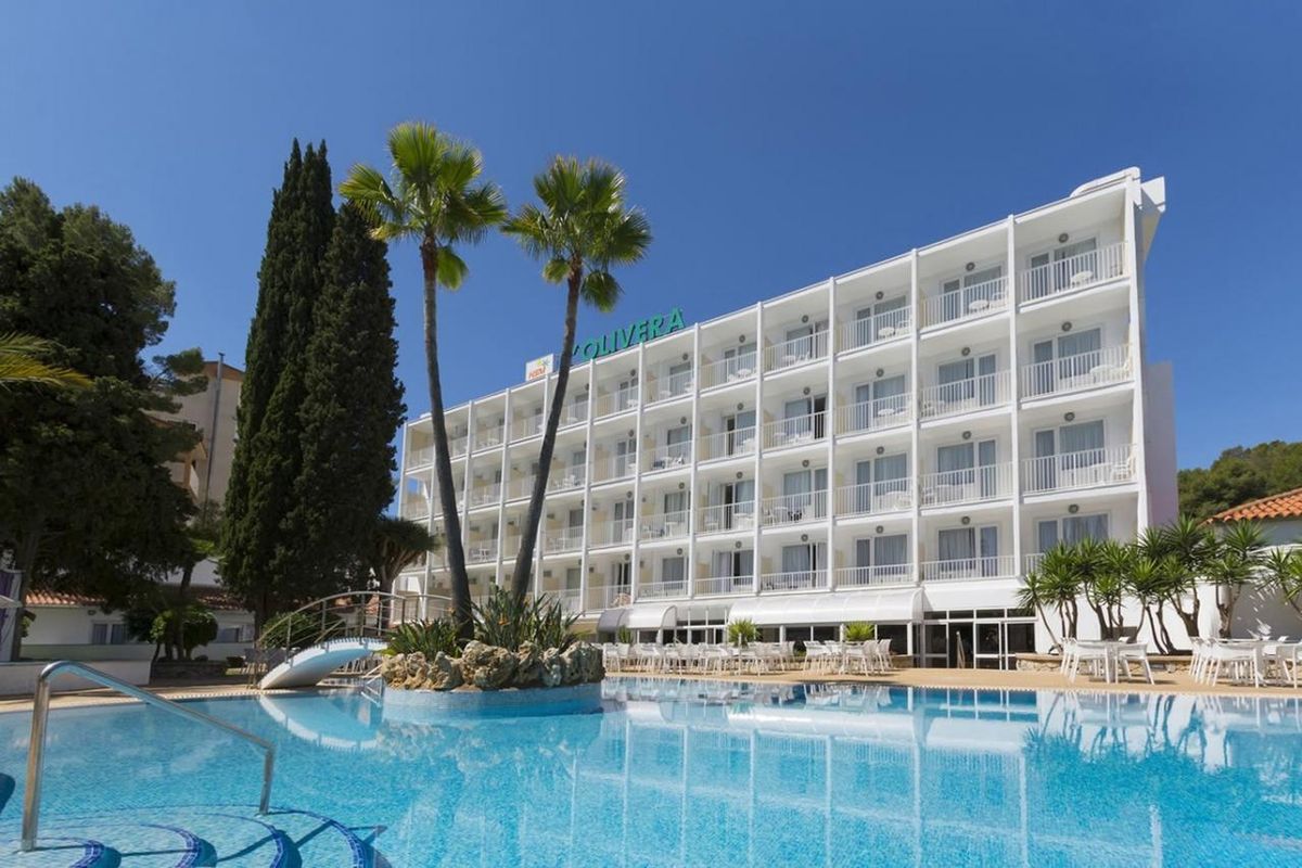 obiekt, teren hotelu, basen