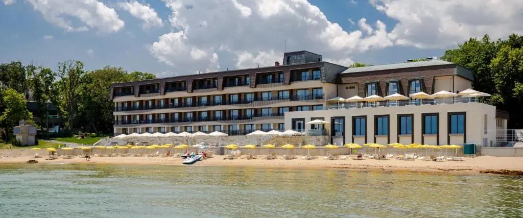 obiekt, teren hotelu, plaża