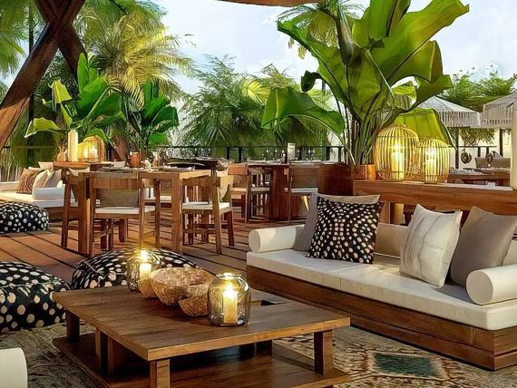 teren hotelu, restauracja