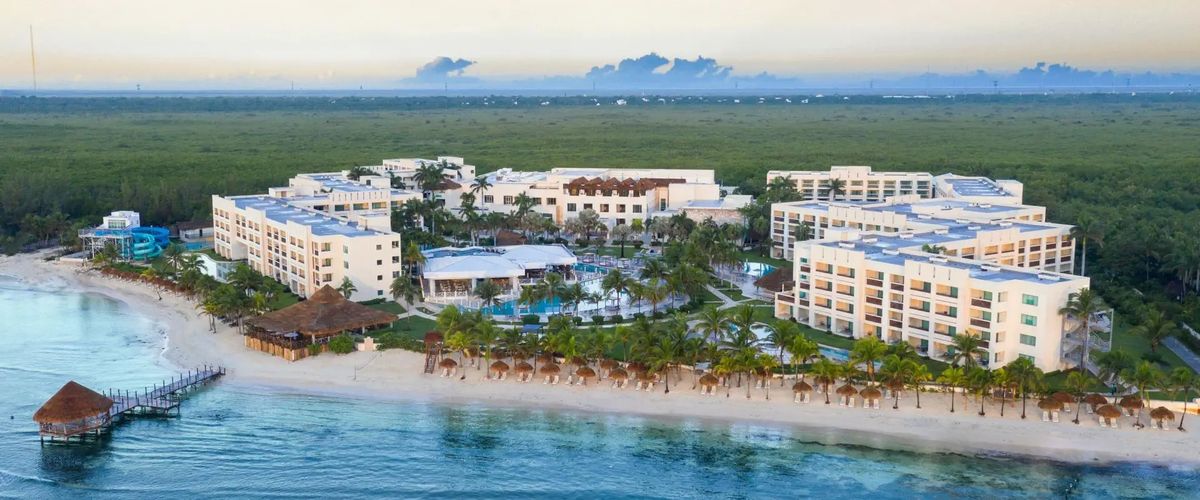 obiekt, teren hotelu, plaża