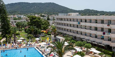 obiekt, teren hotelu, basen