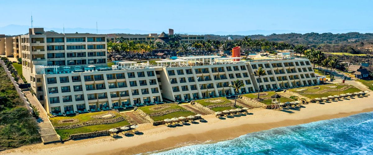 obiekt, teren hotelu, plaża