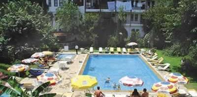 obiekt, teren hotelu, basen