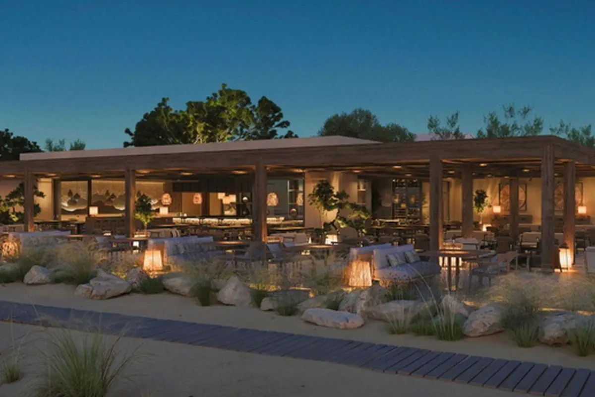 plaża, restauracja, beach bar