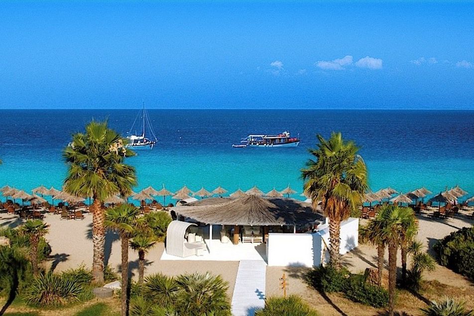 teren hotelu, plaża