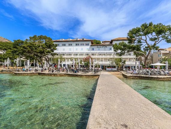 obiekt, teren hotelu, plaża