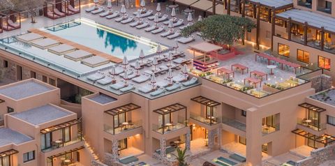 obiekt, teren hotelu, basen