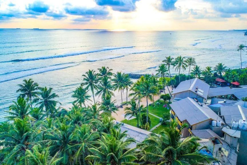 obiekt, teren hotelu, plaża