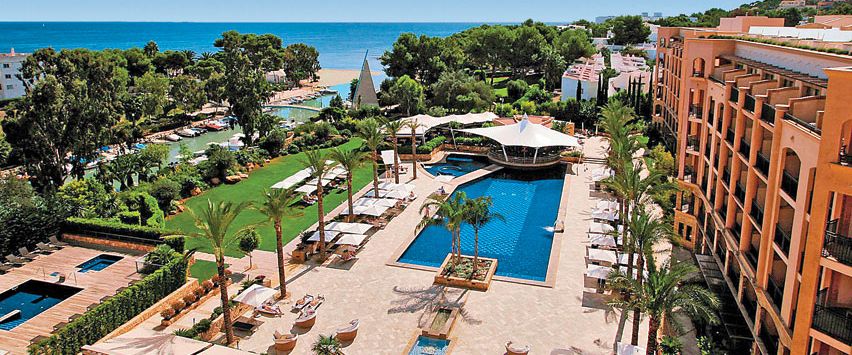 plaża, teren hotelu, basen