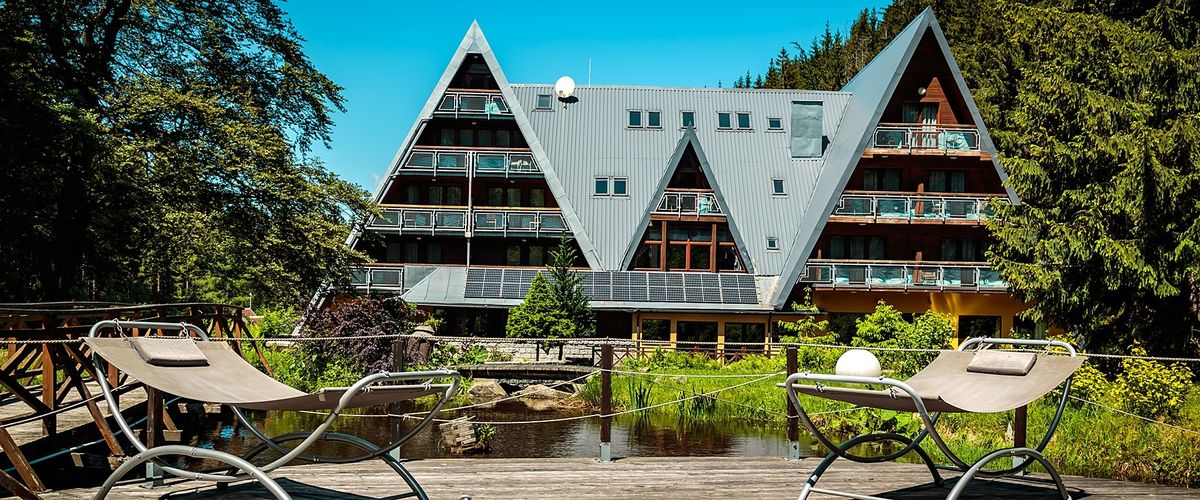 teren hotelu, obiekt