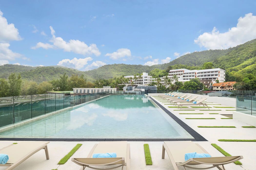 góry, teren hotelu, basen