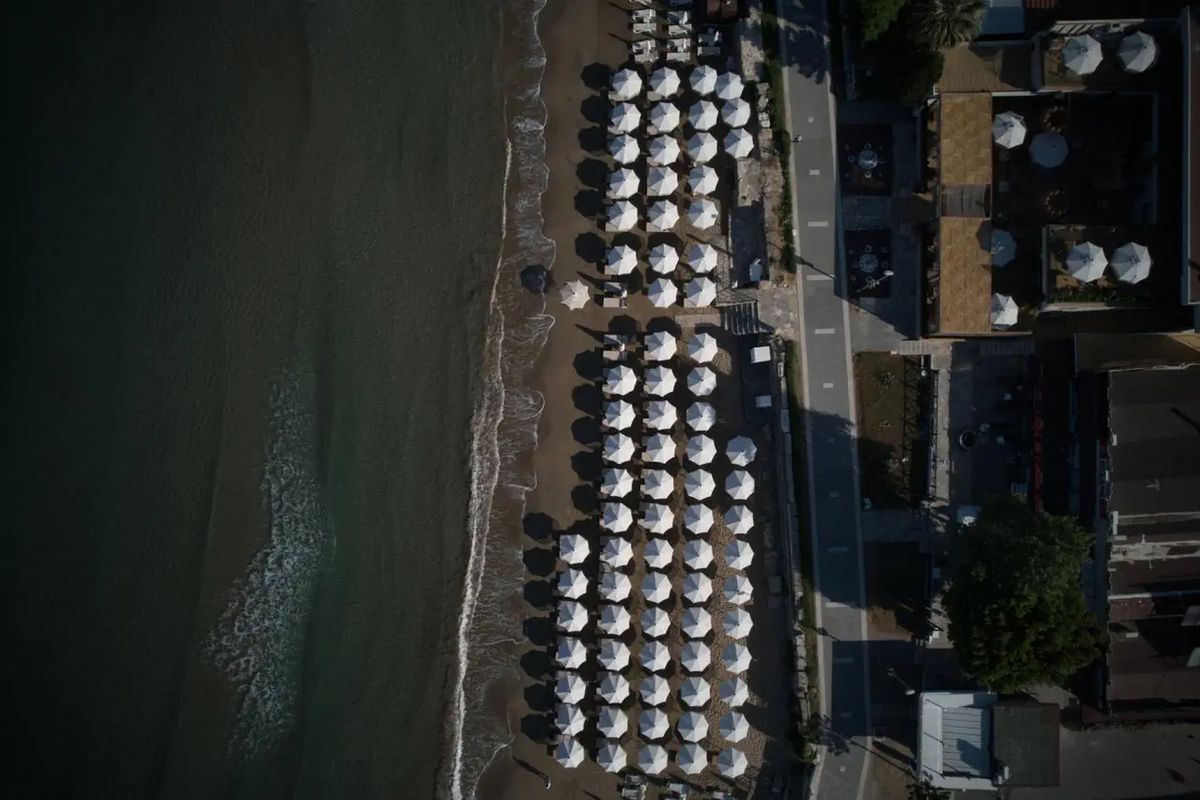 teren hotelu, plaża