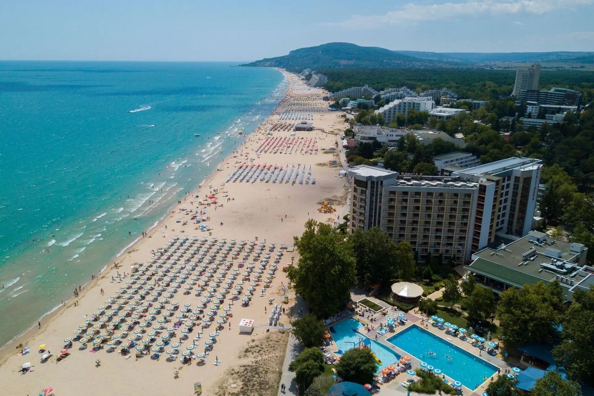 teren hotelu, plaża