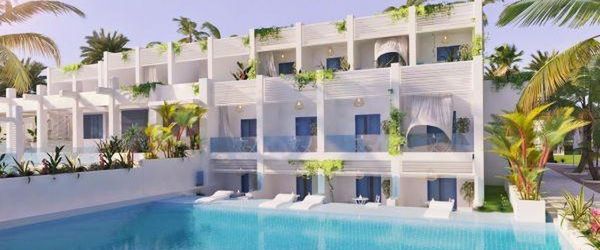 obiekt, teren hotelu, basen