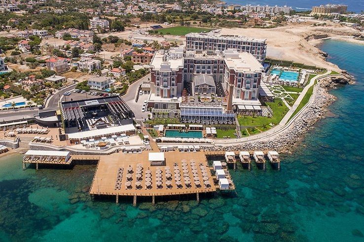 obiekt, teren hotelu, plaża