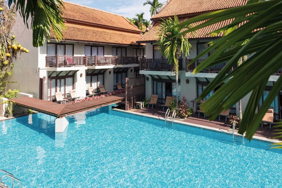 teren hotelu, basen