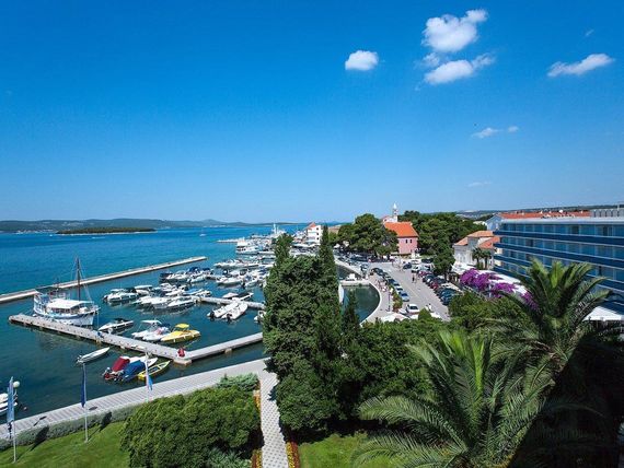 teren hotelu, plaża