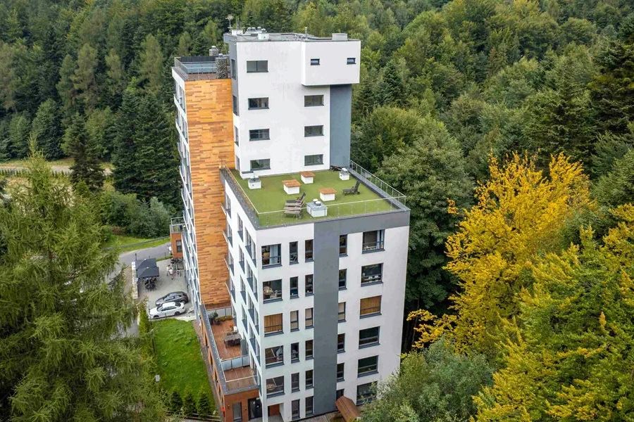 teren hotelu, obiekt