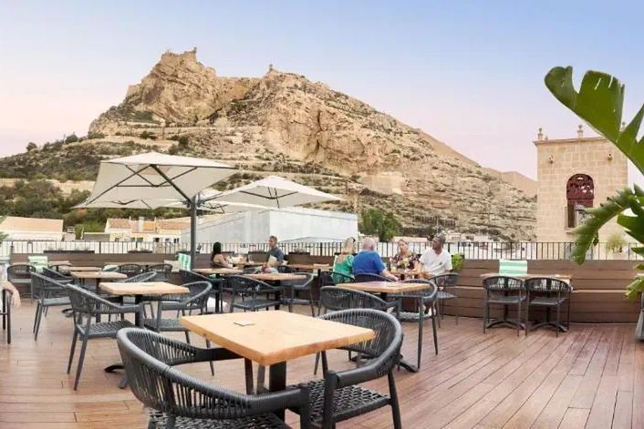 balkon / taras, teren hotelu