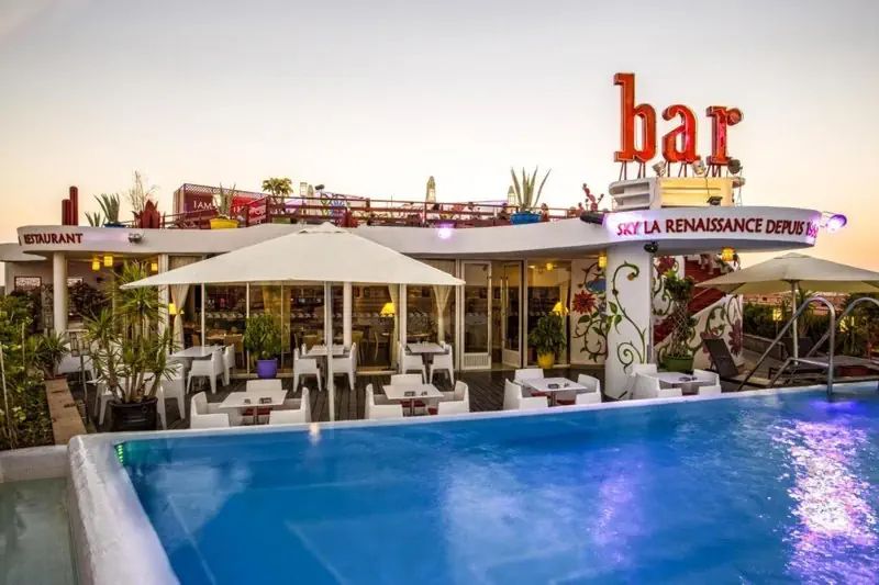 drink bar, restauracja, basen