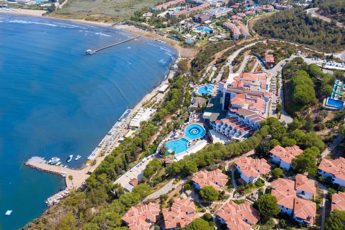 teren hotelu, plaża