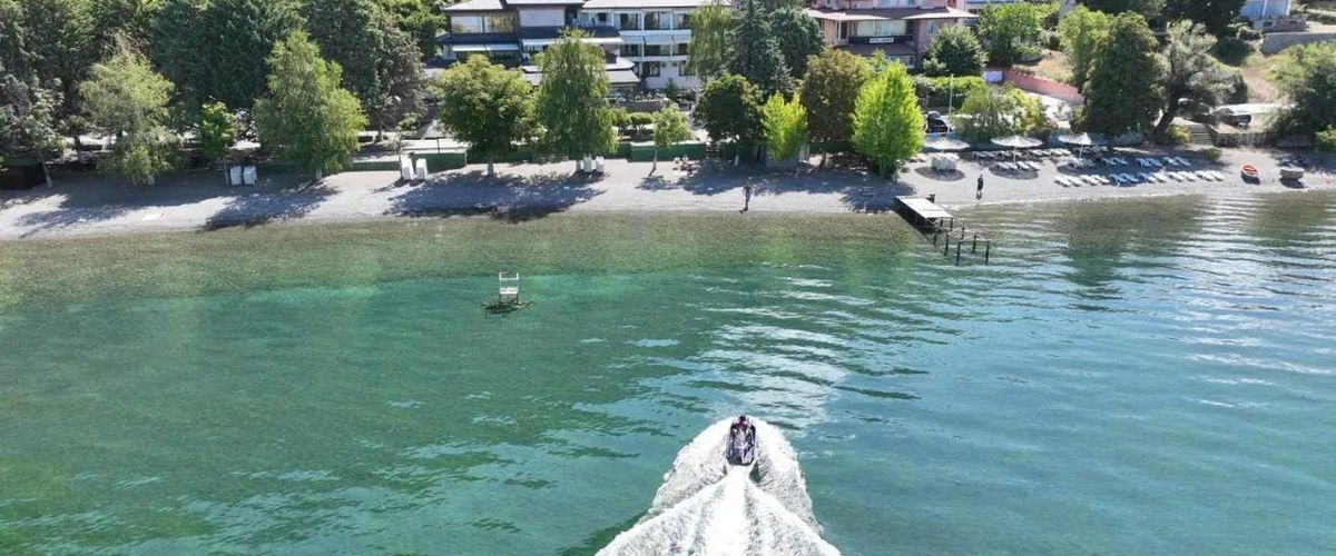 obiekt, teren hotelu, plaża