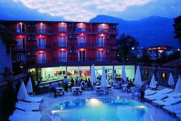 teren hotelu, basen, obiekt