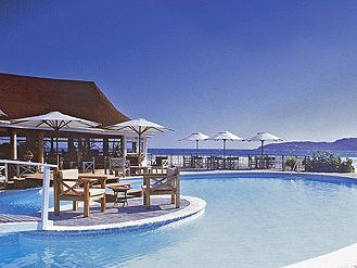 teren hotelu, beach bar, basen