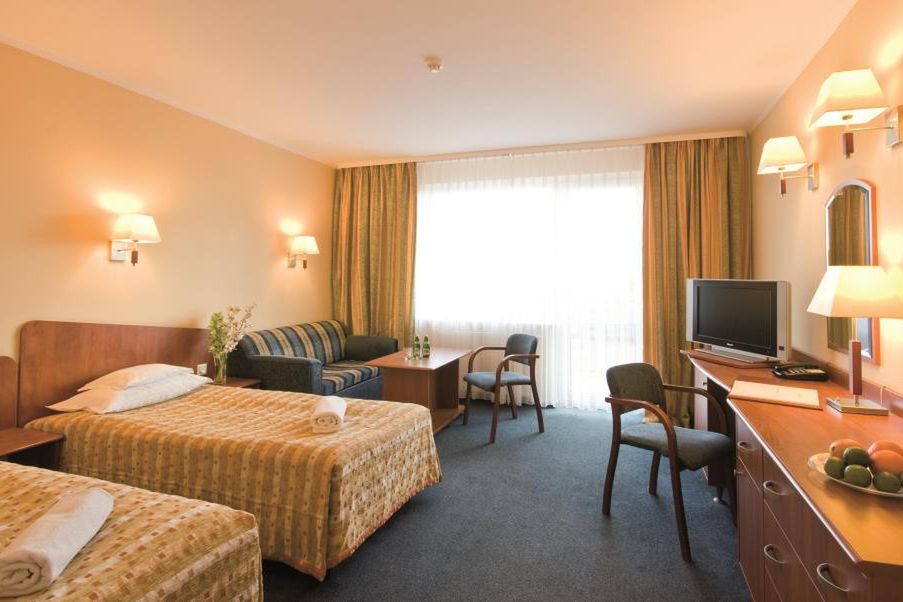 teren hotelu, pokój