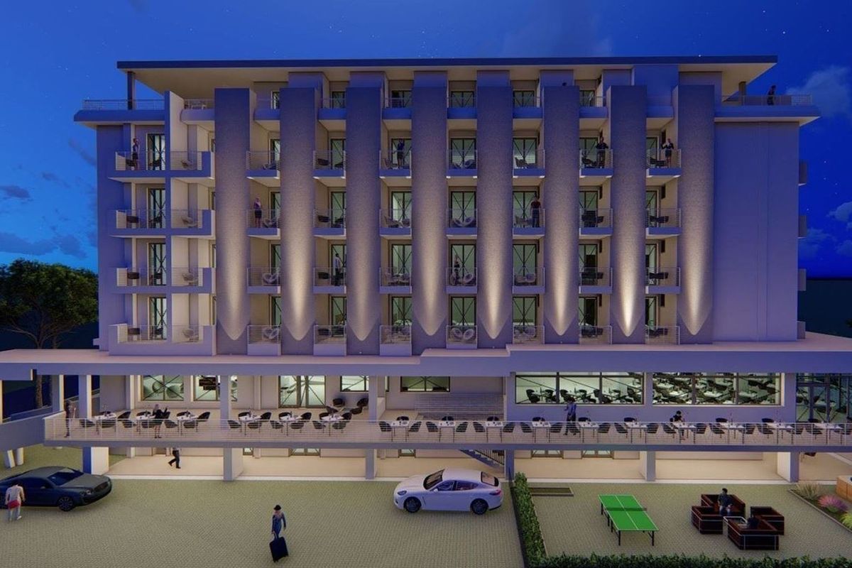 obiekt, teren hotelu